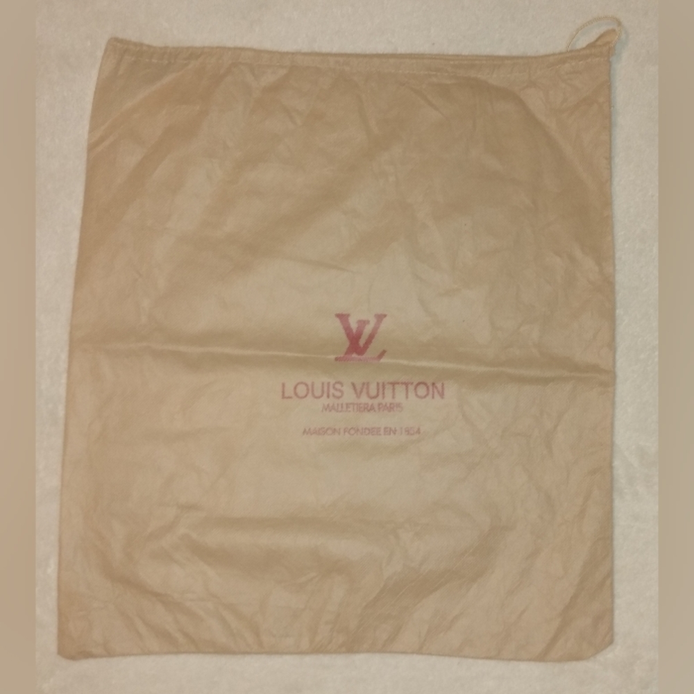 Louis Vuitton Large 17 " L x 15" W Beige Dust Cover Bag